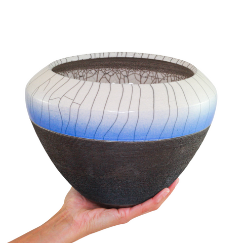 white/Blue Bowl M