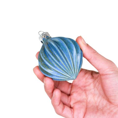 Porcelain Christmas Bauble - Deep Sapphire